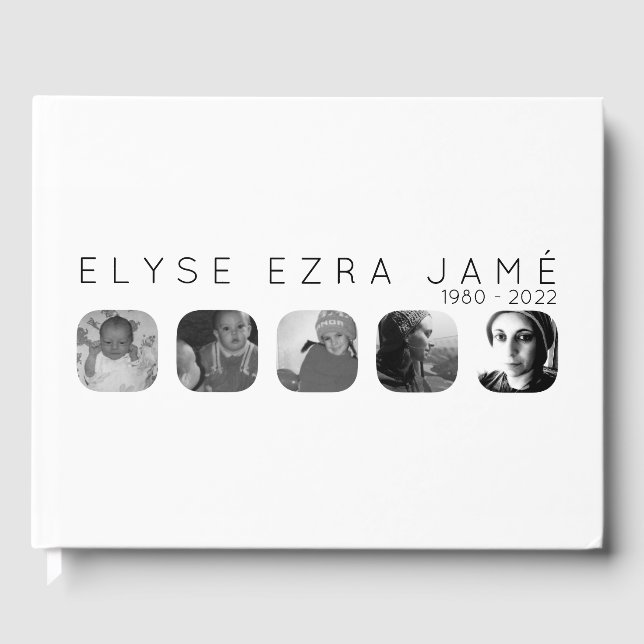 5-fönstrets begravningsgäst bok (Framsida)