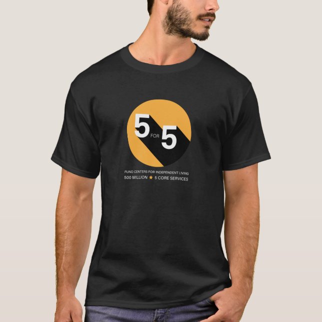 5 FÖR 5 MÖRKARS T-SHIRTS (Framsida)