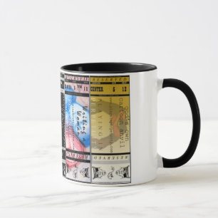 5 för biljettkaffe för biljetter fem mugg