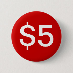 $5 försäljare/Salar knäppas Knapp