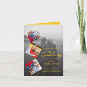 5 foto 50:e guldårsdagen bröllop inbjudan