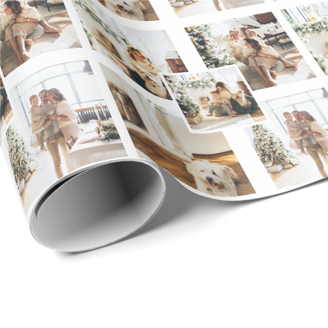 5 Foto Collage Anpassad Personlig Presentpapper (Rullad Hörn)