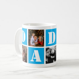 5-foto kärlek Fars dag Kaffemugg