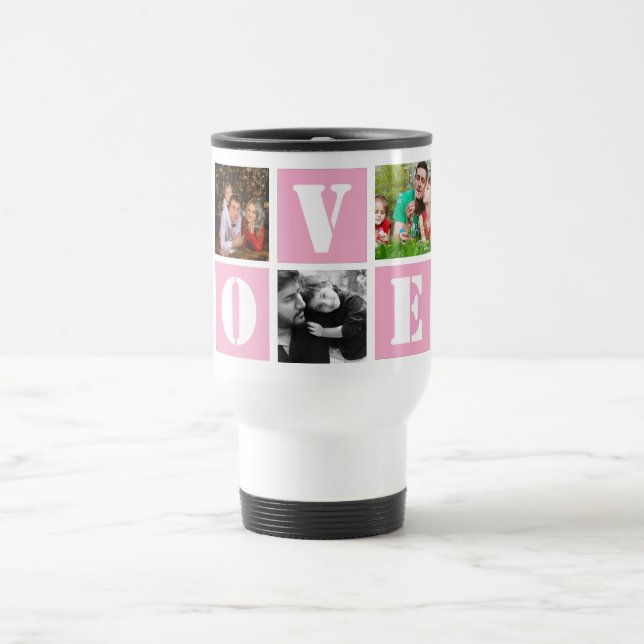 5-foto kärlek Fars dag Resemugg (Center)