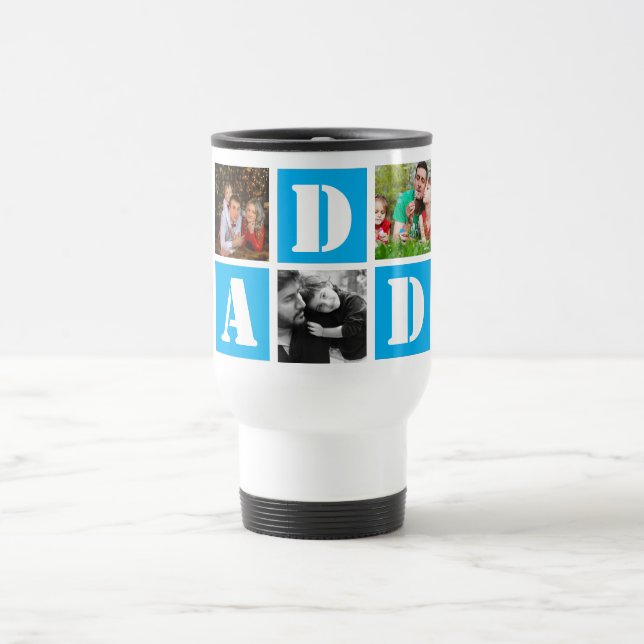 5-foto kärlek Fars dag Resemugg (Center)