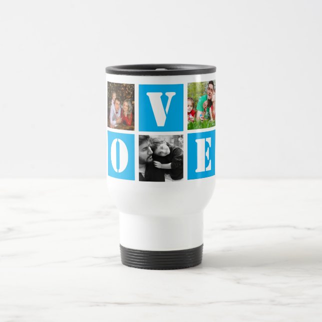 5-foto kärlek Fars dag Resemugg (Center)