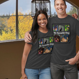 5-foto Min favoritHund Skapar din egen T-Shirt
