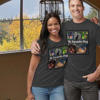 5-foto Min favoritHund Skapar din egen T-Shirt
