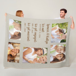 5 Foto Par Möttes Förlovade Gift Fleecefilt