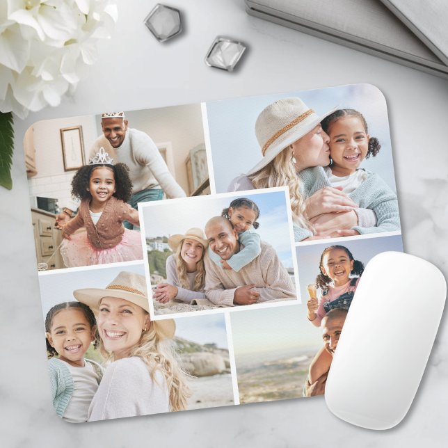 5 Foto Skapa Din Egen Bildcollage Musmatta (5 Photo Create Your Own Picture Collage Mouse Pad)