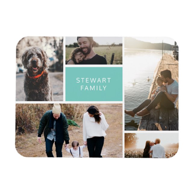 5 Fotokollage Magnet (Horisontell)