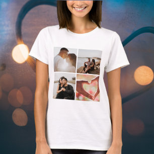 5 Fotokollage-Personlig för Anpassningsbar T Shirt