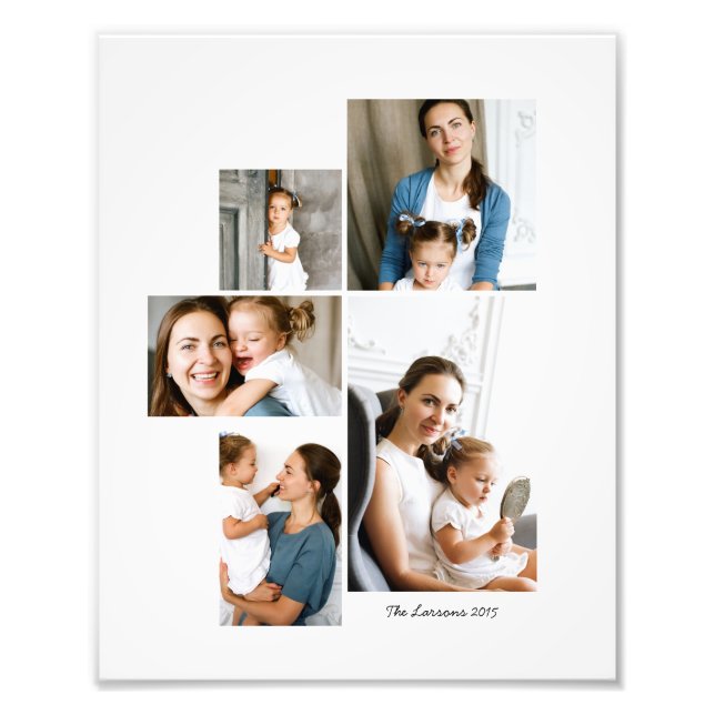 5 fotokollage Skriv ut Fototryck (Framsidan)