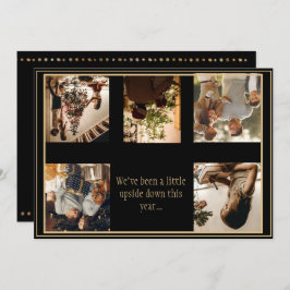 5 Fotokollage Upp och Ner Jul Julfirande Högtid Julkort