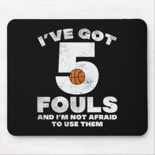 5 Fouls, inte Afraid Basketball Roligt Player Play Musmatta