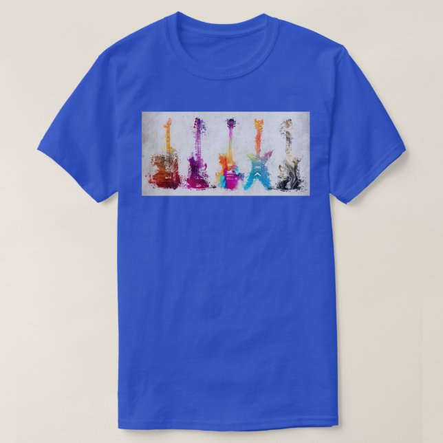 5 gitarrer t shirt (Design framsida)