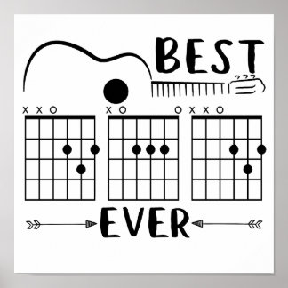 5 Gitarrist Bästa Gitarr Pappa Någonsin Pappa Acko Poster