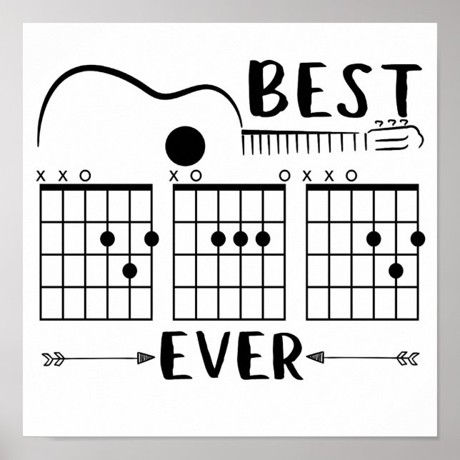5 Gitarrist Bästa Gitarr Pappa Någonsin Pappa Acko Poster (Framsidan)