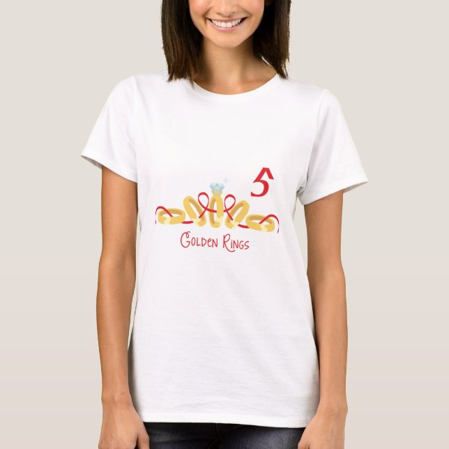 5 Golden Ringar T Shirt (Framsida)