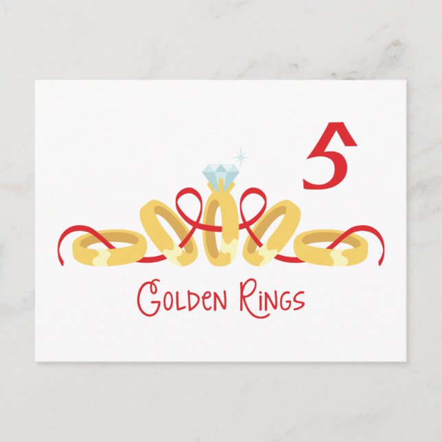 5 Golden Ringar Vykort (Framsida)