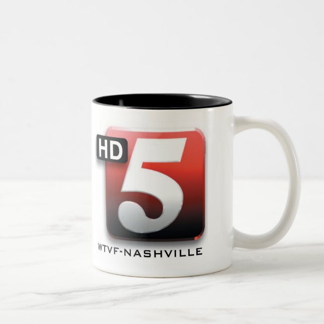 5 HD WTVF Nashville Två-Tonad Mugg (Höger)