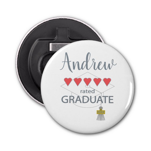 5 Hjärtmärkt Student Flasköppnare (Framsidan)