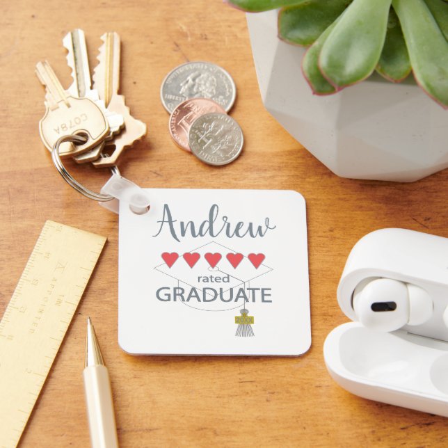 5 Hjärtmärkt Student Nyckelring (Skrivbord)