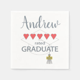 5 Hjärtmärkt Student Pappersservett