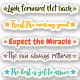 5 Hopp-citat | Motiverande & Inspirerande Klistermärken