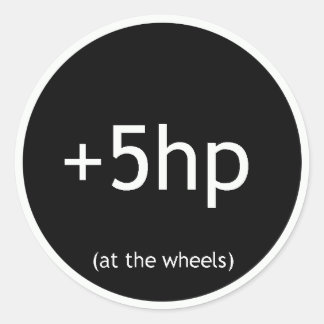 +5 HP RUNT KLISTERMÄRKE