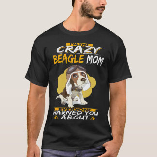 5 Jag är Crazy Beagle Mamma T Shirt