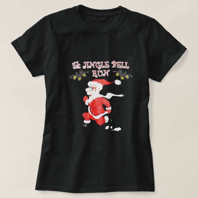 5 k Jingle Bell Springa jul, julklapp, Ch T Shirt (Design framsida)