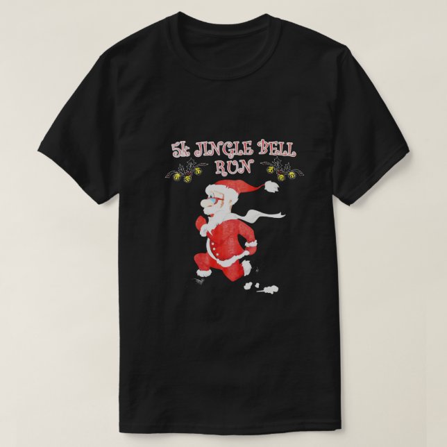 5 k Jingle Bell Springa jul, julklapp, Ch T Shirt (Design framsida)