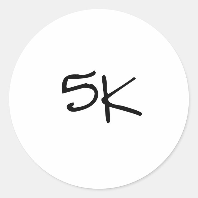 5 K RUNT KLISTERMÄRKE (Framsida)