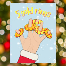 5 kakor från guld ring 12 juldagar