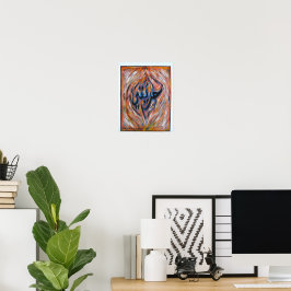 5/ Liberty är ett återgivande kalligrafiskt verk Poster