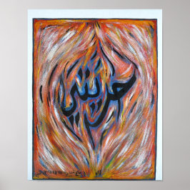 5/ Liberty är ett återgivande kalligrafiskt verk Poster