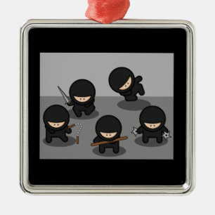 5 Little ninjas Julgransprydnad Metall
