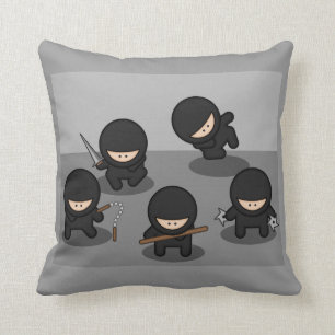 5 Little Tecknad Ninjas Kudde