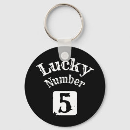 5 - Lucky Number 5 Tur Nyckelring
