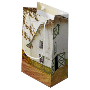 5 lx3wx 8,5 h Small Gift Bag Sunset Barn Land Rust