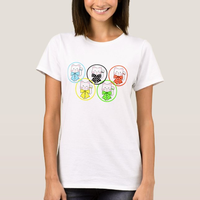 5 lyckakatter t-shirt (Framsida)