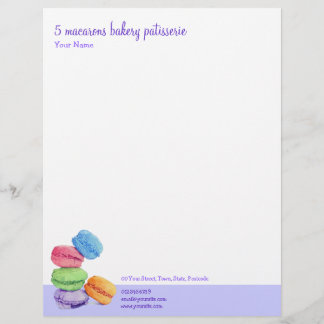 5 Macaroner Bakerie Letterhead Brevhuvud