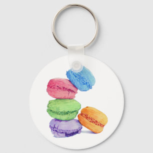 5 Macarons nyckelkedja Nyckelring