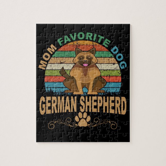 5 Mamma Favorite Hund German Shepherd Pussel (Vertikal)