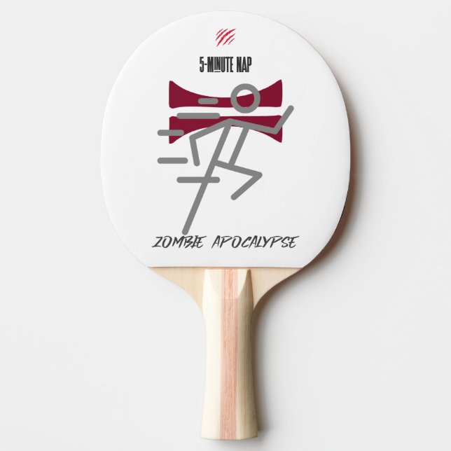 5-minuters fäste = Zombie Apocalypse Pingisracket (Framsidan)