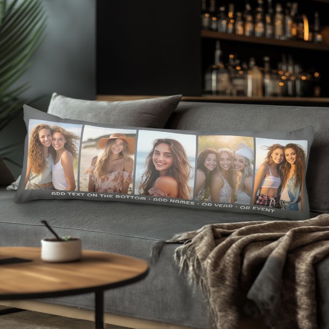 5 Modern minimitext för fotomall under Foto Kroppskudde (Body Pillow with Photo Collage)