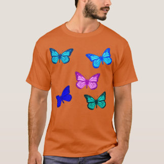 5 Monarch Butterfly Stickers T Shirt