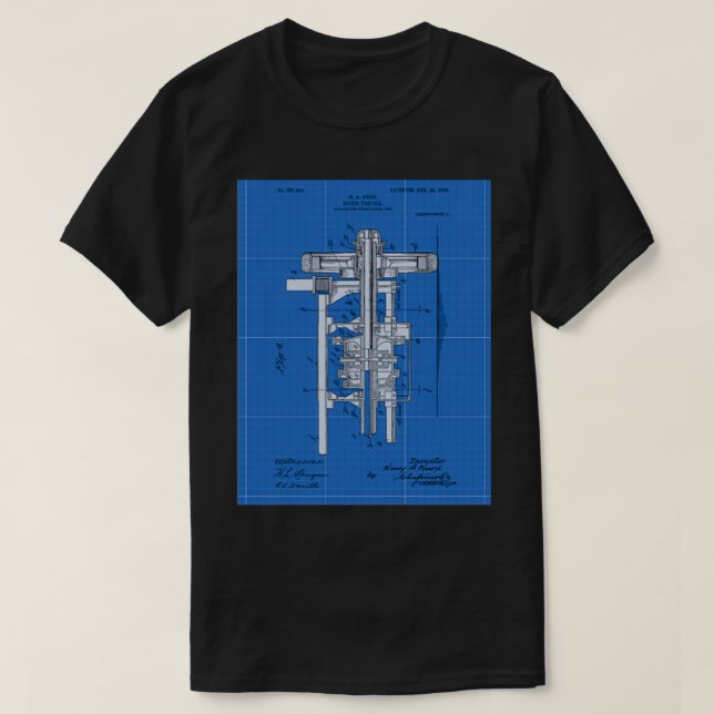 5 Motor Fordon Patent 1905 T Shirt (Design framsida)
