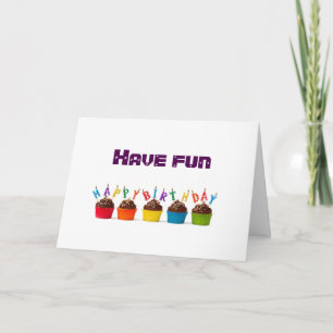 5 MUFFINSAR FÖR DIN ****5 BIRTHDAY *** HAR ROLIGT KORT